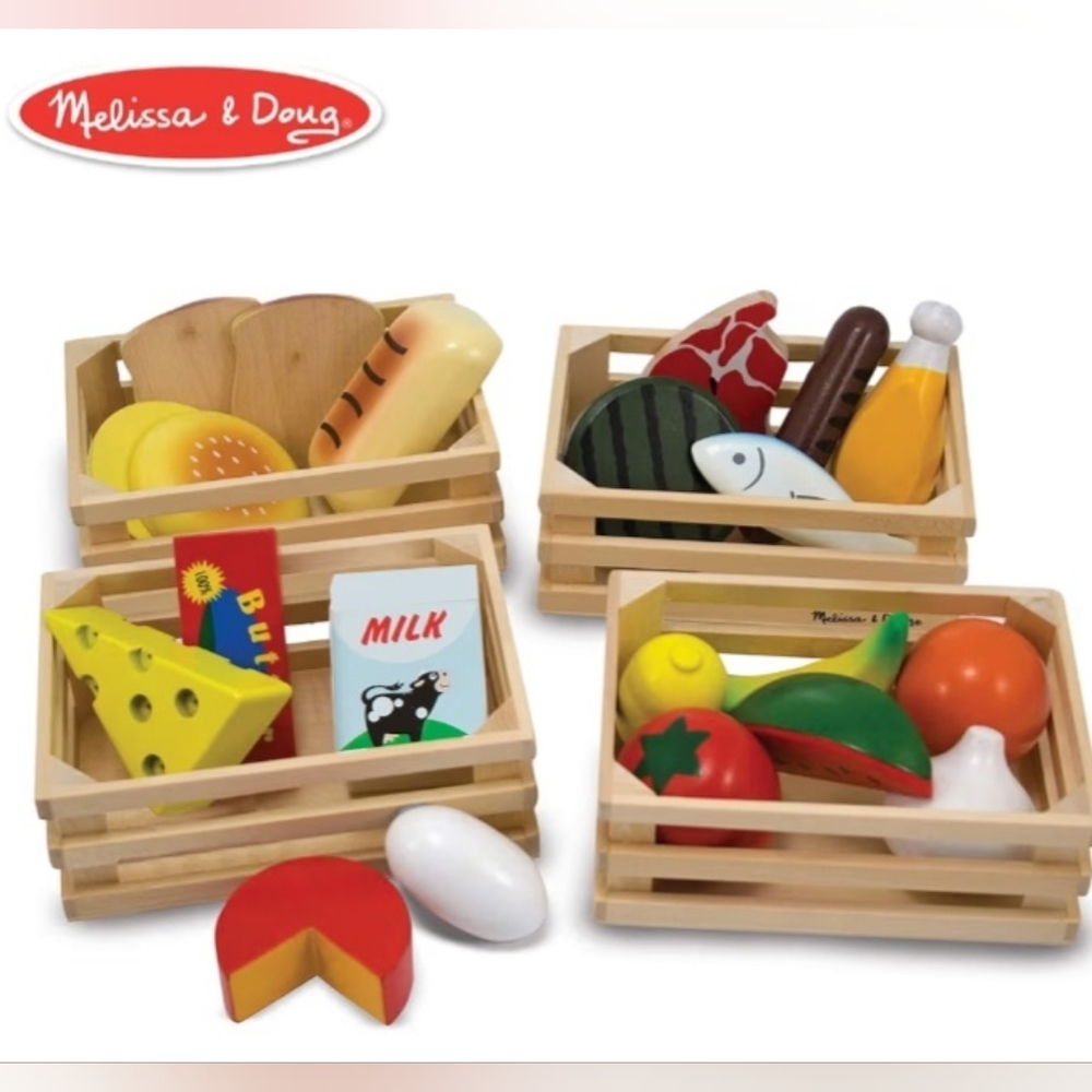 Melissa and Doug Fruit & Veggie wood play set
